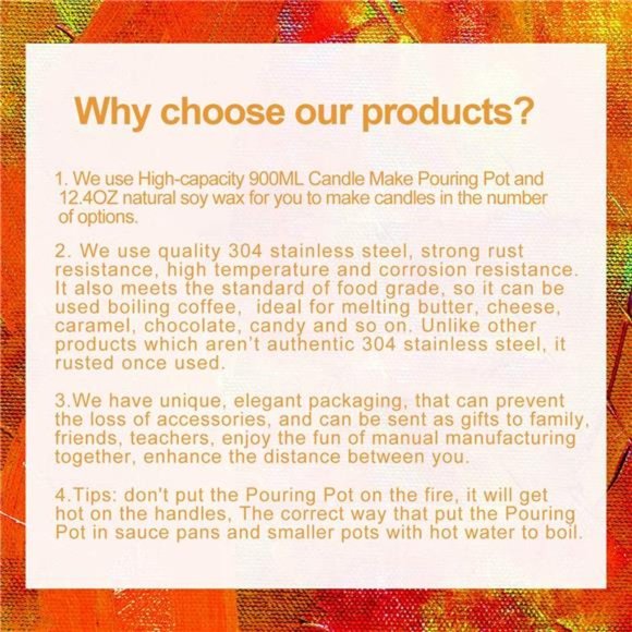 Candle Making Kit Supplies,DIY Craft Tools Including Candle Make Pouring Pot - Picture 5 of 8